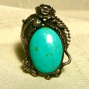 Turquoise sterling silver ring